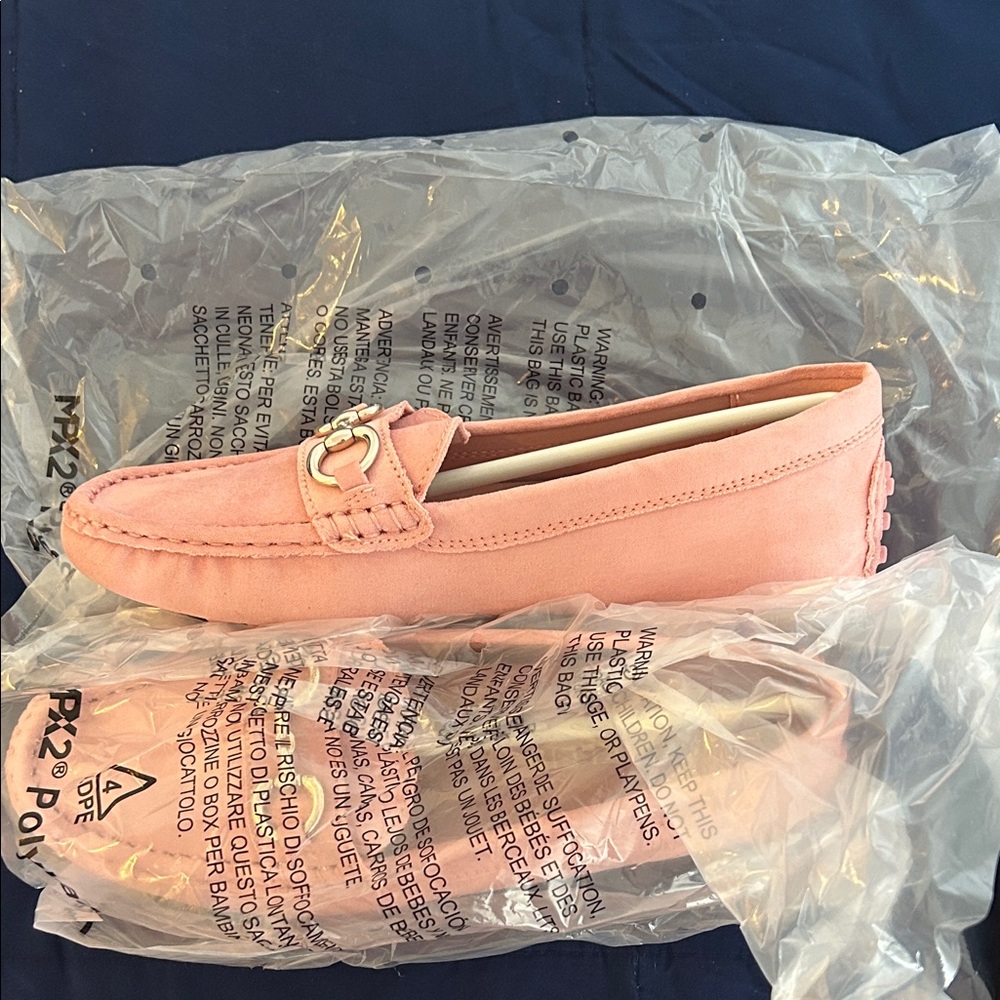 NWOT Anne Klein Pink Loafers